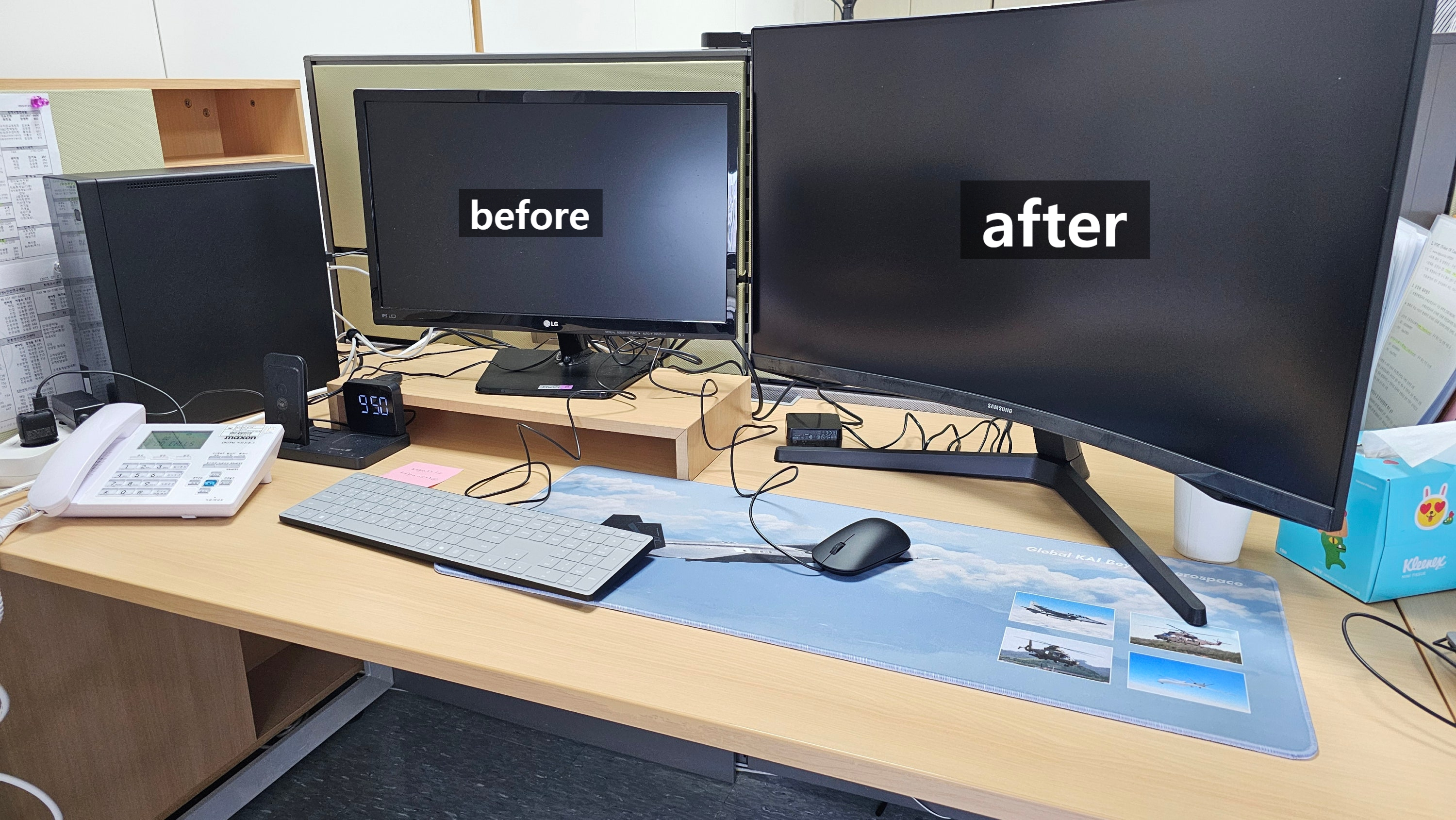 보험회사 노후 PC 및
모니터 26대 전격 교체